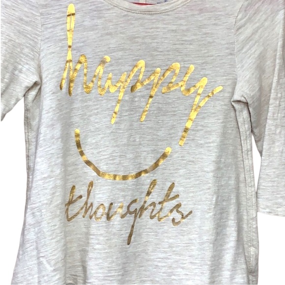 SzM 8 Old Navy 3/4 Sleeve Happy Thoughts Top - Picture 3 of 6